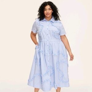 kate spade new york x Target | NWT Ribbon Short Sleeve Midi Shirtdress | Size 2X